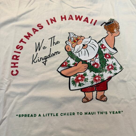 Christmas Hawaii Comfort Colors Shirt XL - Picture 2 of 3